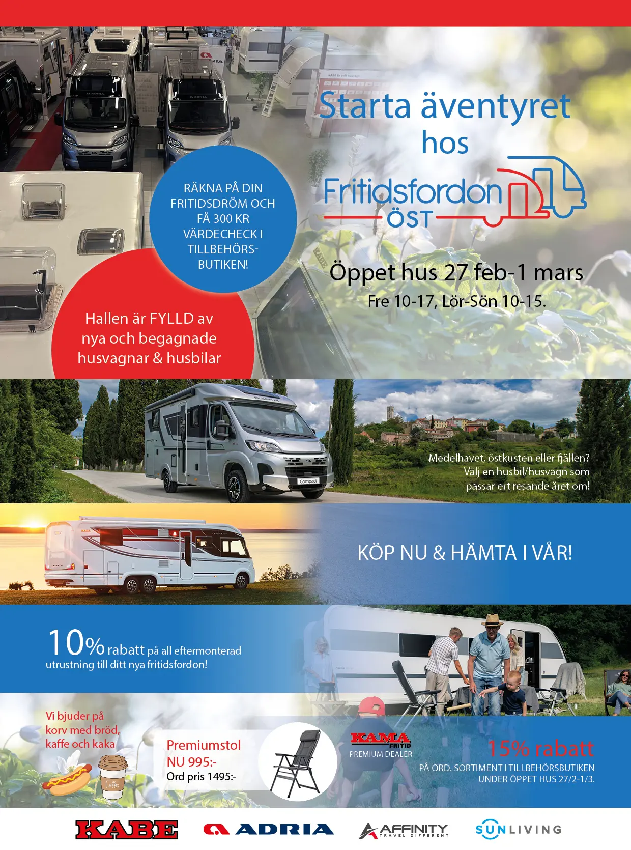 Information om kampanjer under öppet hus