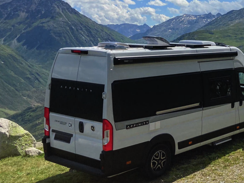 Affinity van miljöbild alperna